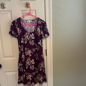 Nine Britton Floral Dress - Purple and Pink